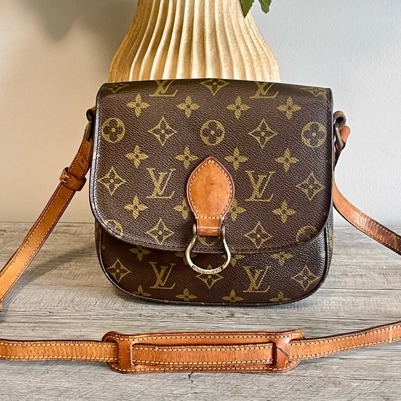 Louis Vuitton Brown Monogram Crossbody Bag with Adjustable Strap